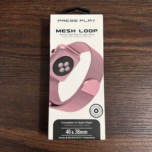 Pink Stainless Steel Mesh Strap for Apple Watch - 38-40mm